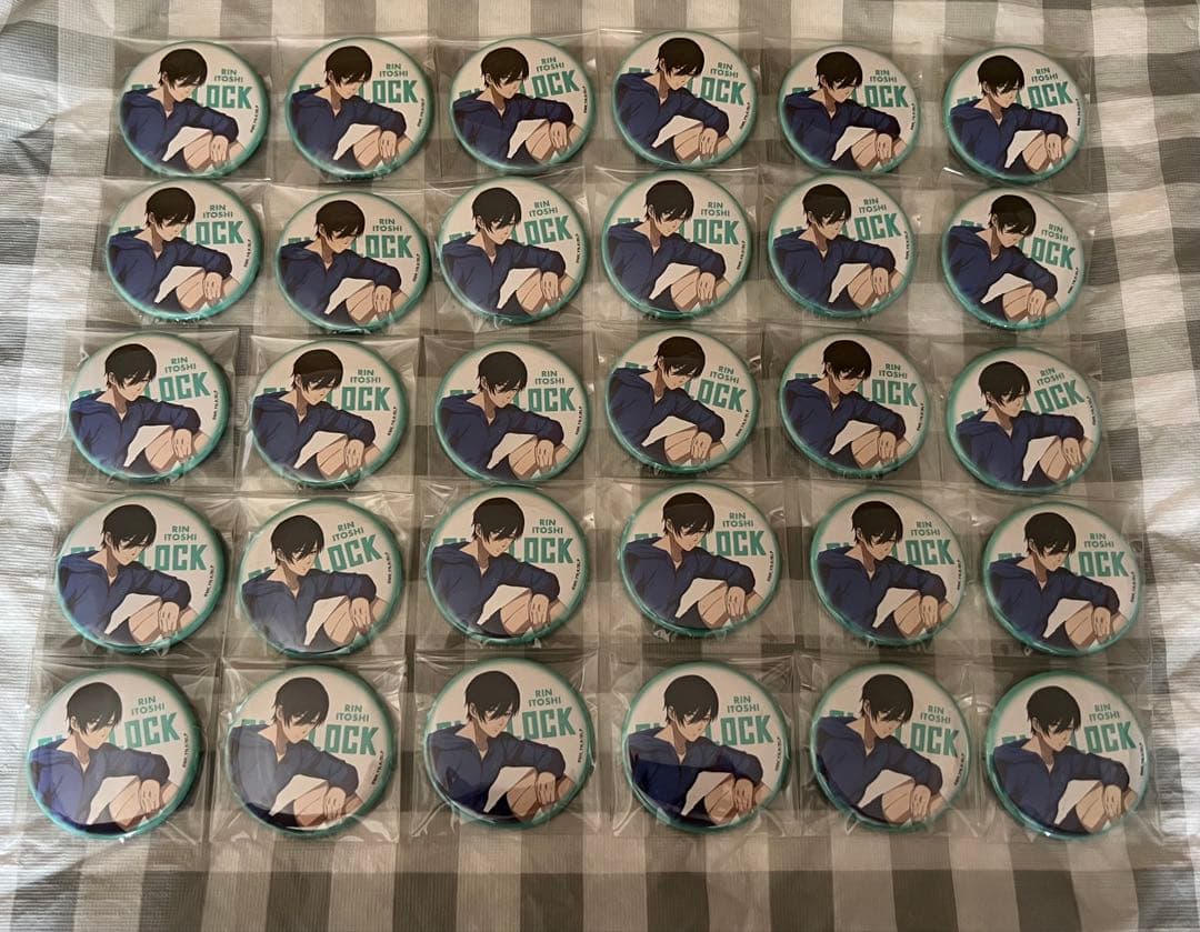 ブルーロック ブルロ きゃらドリ 缶バッジ 糸師凛 30点セット
