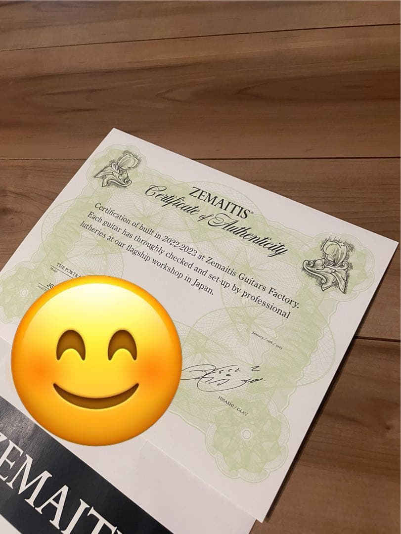 今だけです・ZEMAITIS GLAY HISASHI シグネチャー