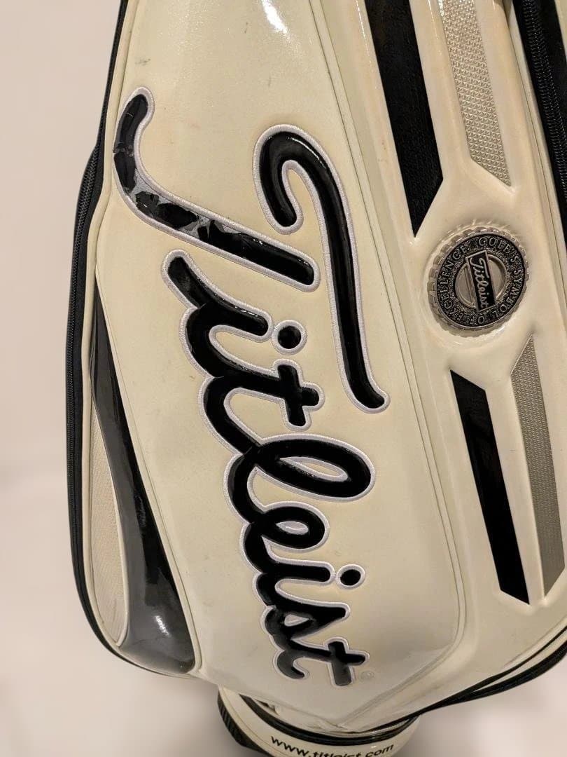 Titleistキャディバッグ CB610WT ホワイト/ブラック ツアーモデル