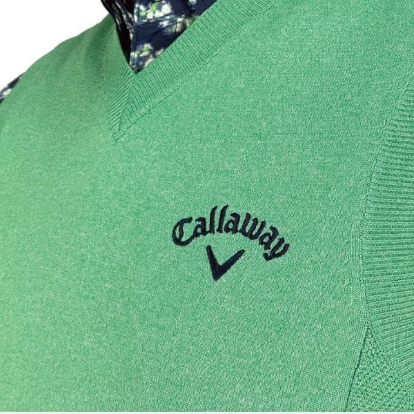キャロウェイC23119100メンズベスト　グリーン 　Lサイズ