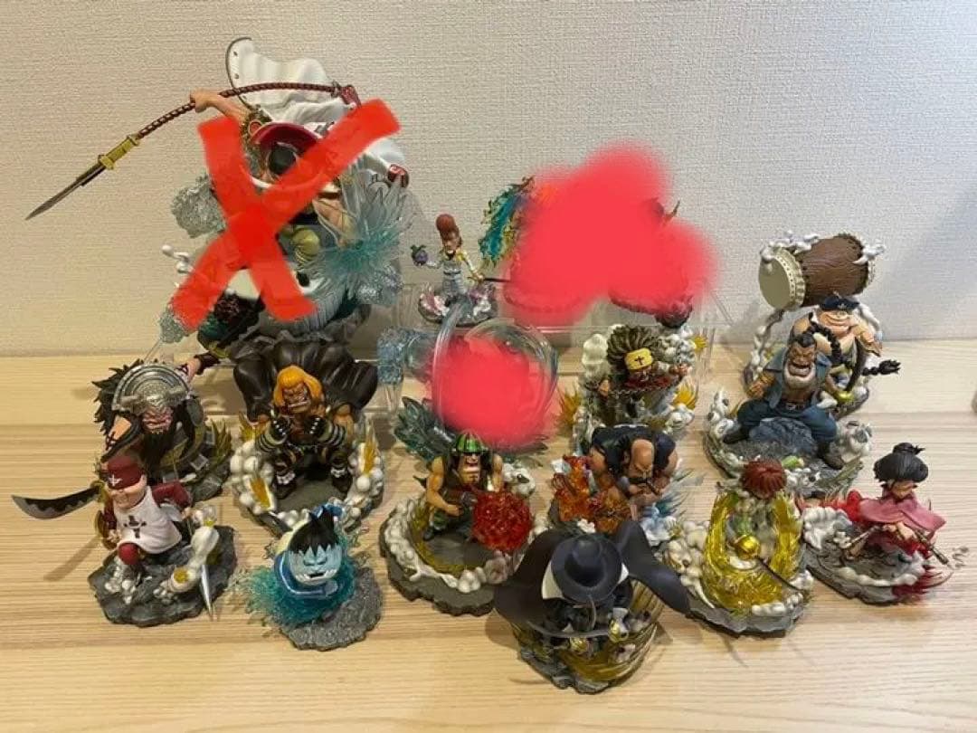 ワンピース　ワーコレ　yzスタジオ　白ひげ海賊団隊長　13台セット