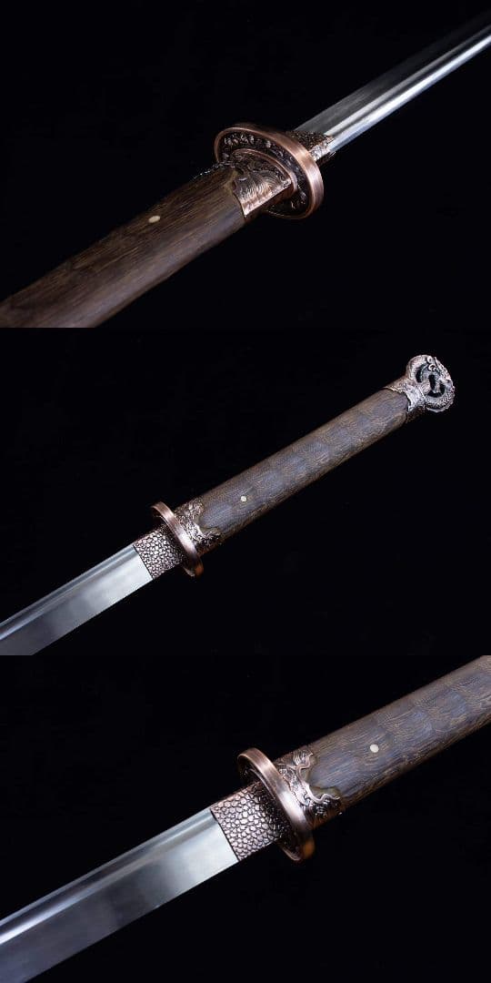 竜行直刀-高性能マンガン鋼 古兵器 武具　刀装具　日本刀　模造刀 居合刀