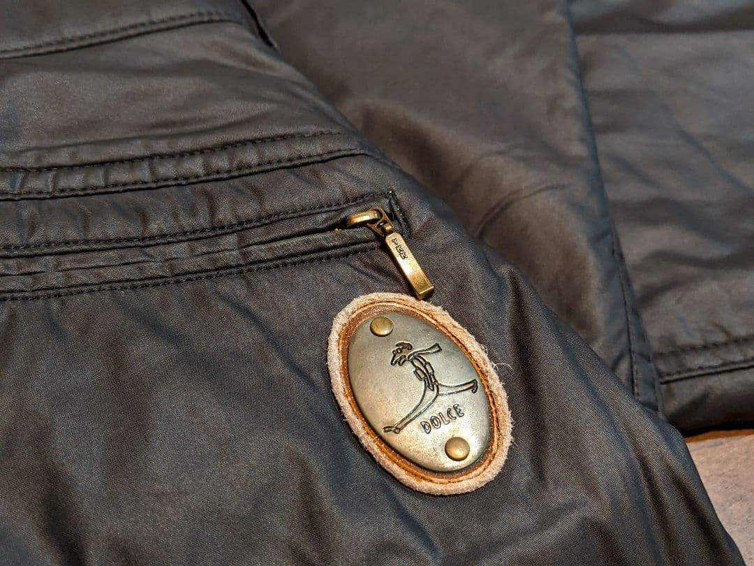 DOLCE　中綿　ダウン　系　ロングパンツ　ナイロン　保温　防寒　黒　　スポーツ