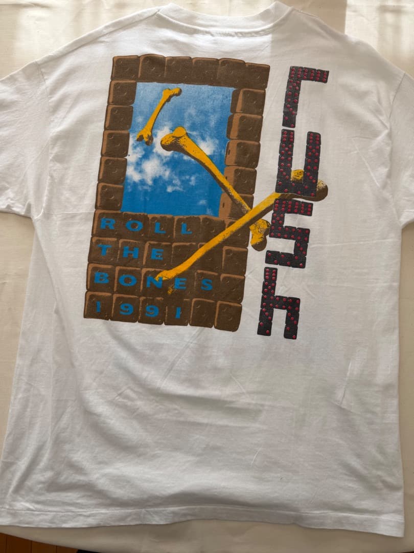 Rush Roll The Bones '91 Tシャツ　ブートレグ