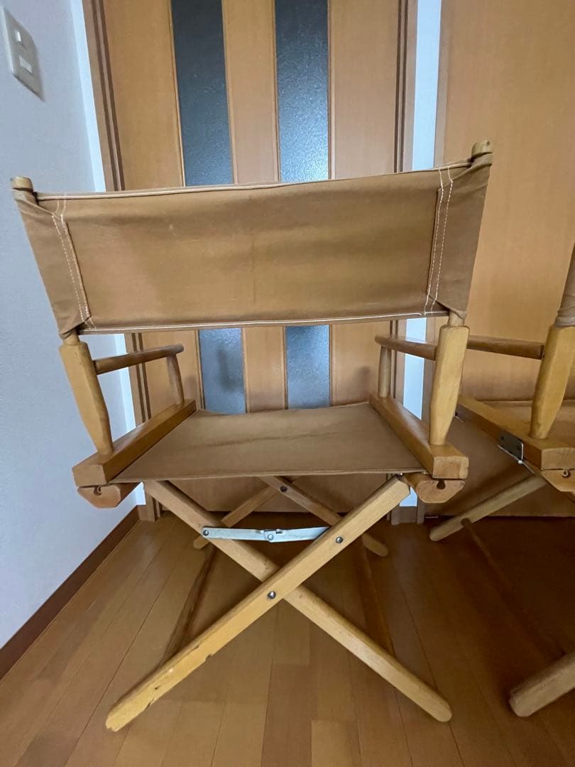ビンテージディレクターズチェア　レア　ペア　キャンプチェア　アウトドアチェア