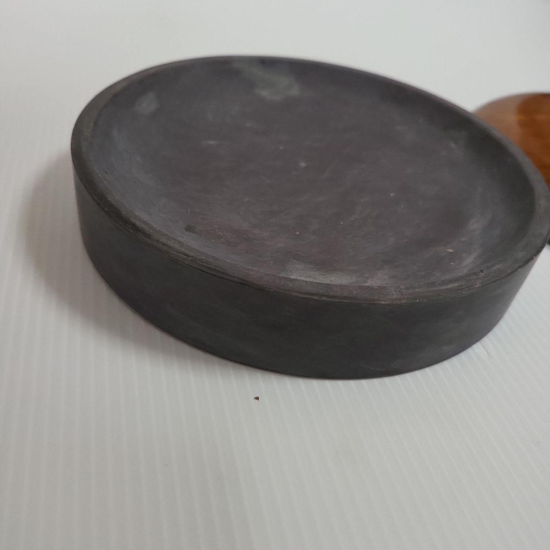 老坑　端渓　円形硯