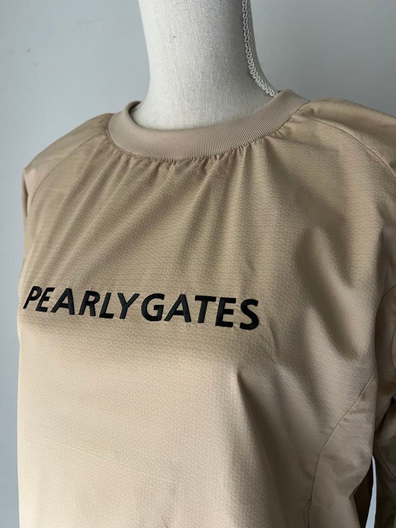 パーリーゲイツ スニードジャック ベージュ蓄熱 ナイロン 長袖ブルゾン