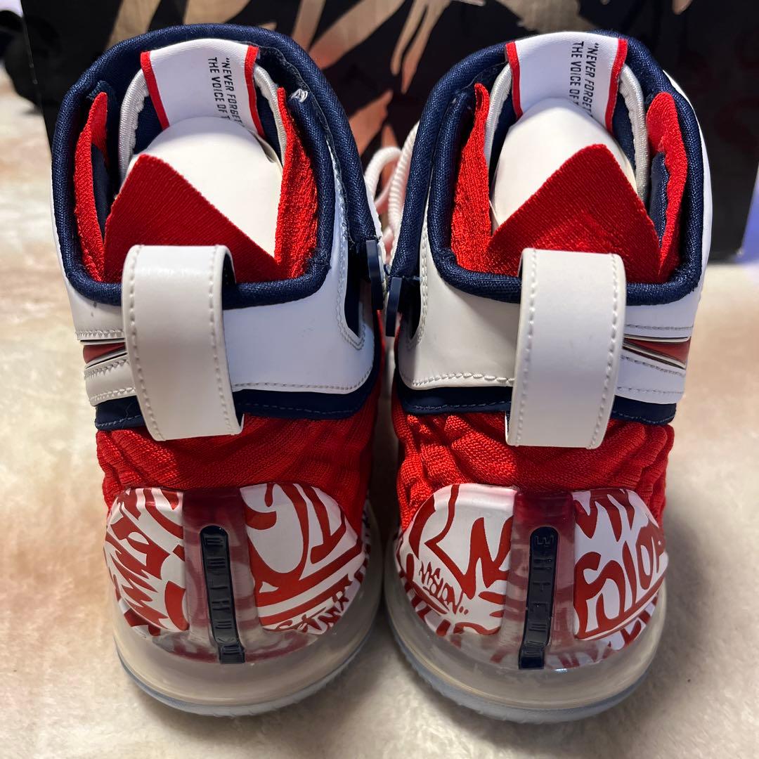 NIKE LeBron XVII バスケットボールシューズ 27cm 赤