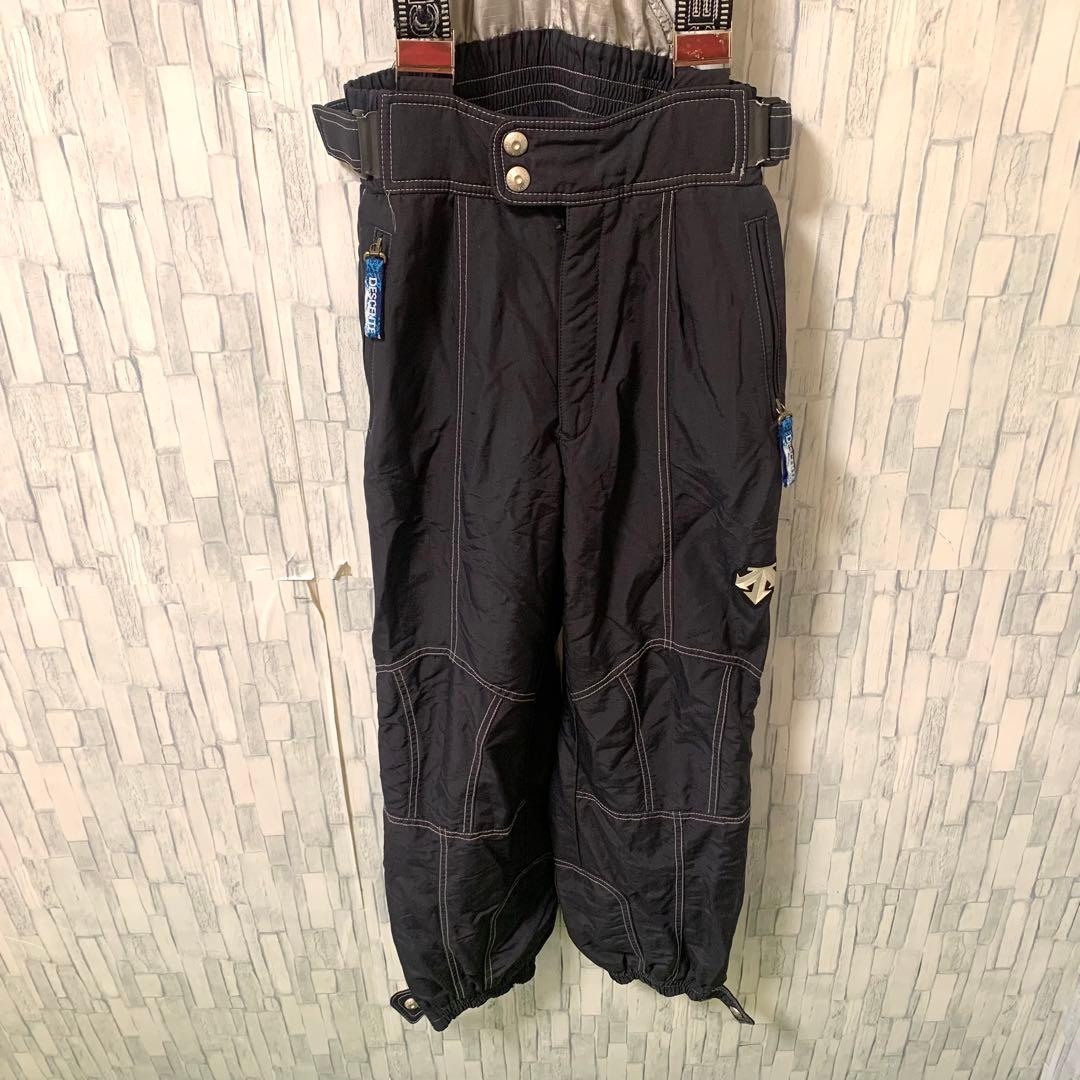 良品 大人気 DESCENTE/デサント スキーウェア上下セット Mサイズ 黄黒