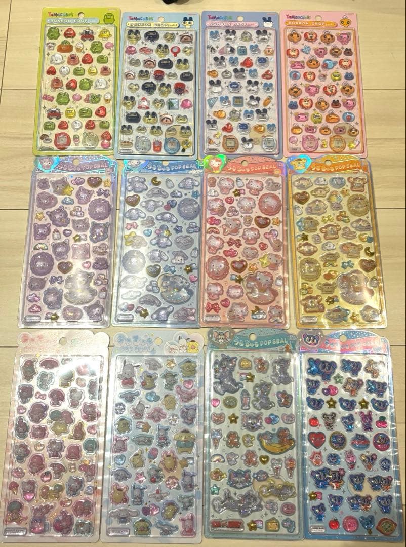 新品　ボンボンドロップシール　サンリオ　たまごっち　正規品　101枚セット