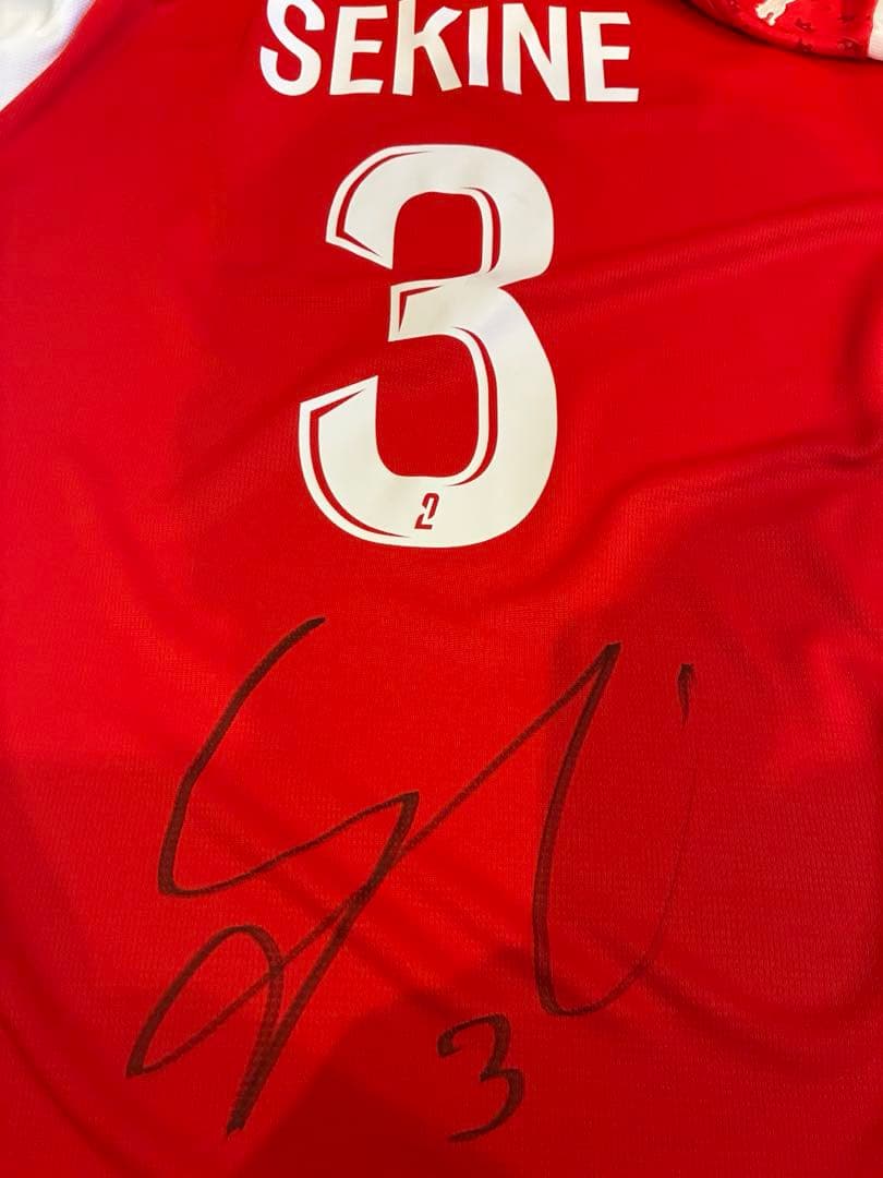 スタッドランス25-26シーズンユニフォーム関根直筆サイン入り新品未使用Lサイズ