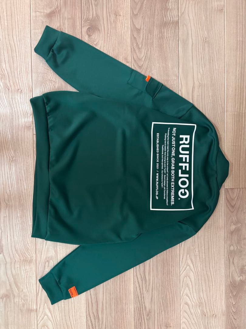 バックフレームロゴモックネックシャツ　XL