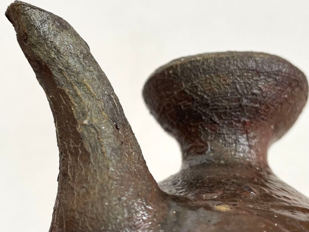 陶芸家　國吉清尚　カラカラ　水注　徳利　酒器　　焼締　徳利