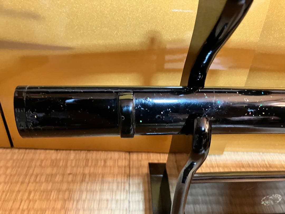 【美品】居合刀 模造刀 豪華拵え 鳥松図鍔 刀袋付 下緒新品交換済み