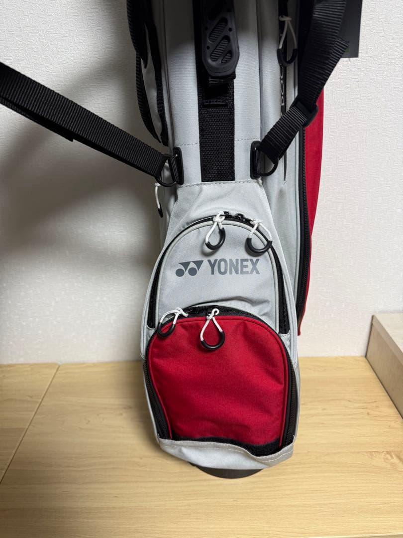 YONEX キャディバッグ レッド/シルバー
