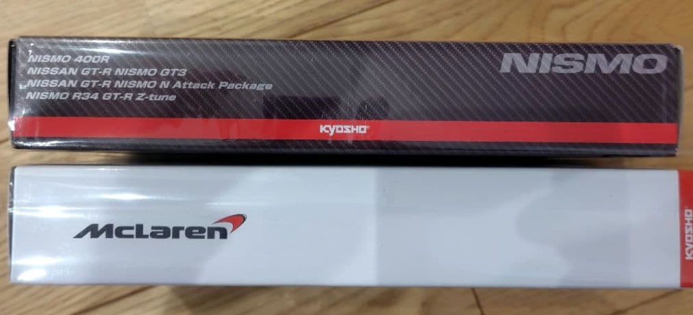 京商ミニカー サンクス一番くじ B賞 ニスモGTR4台、マクラーレン4台　計８台