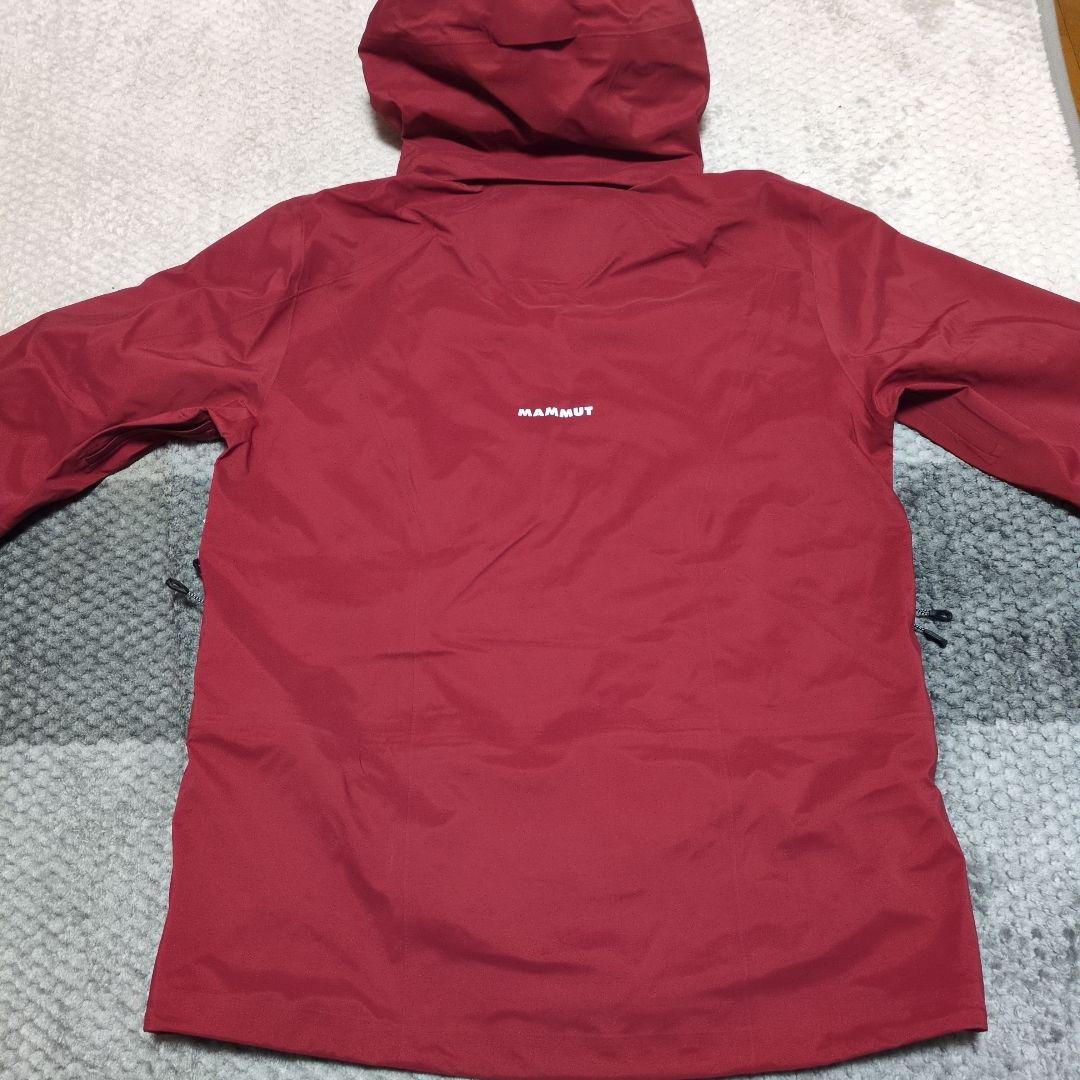 MAMMUT 防水フード付きジャケット レッド
