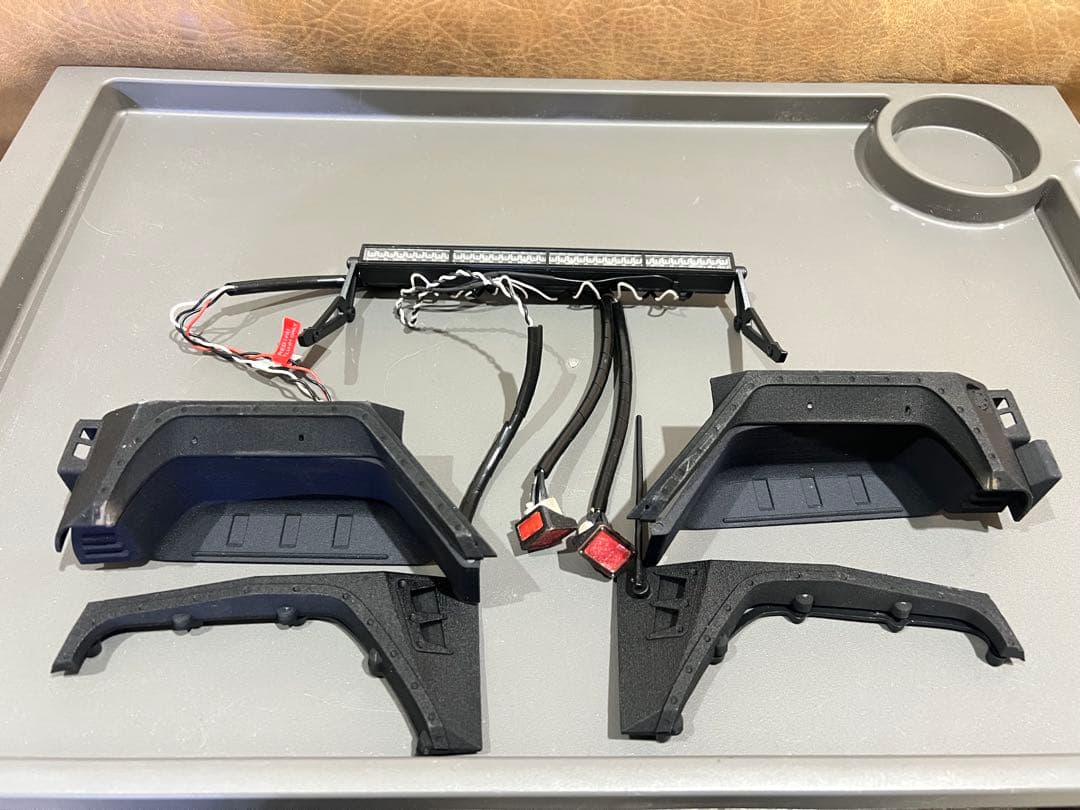 axial scx10 jkラングラー フェンダーセットスケールクローラー