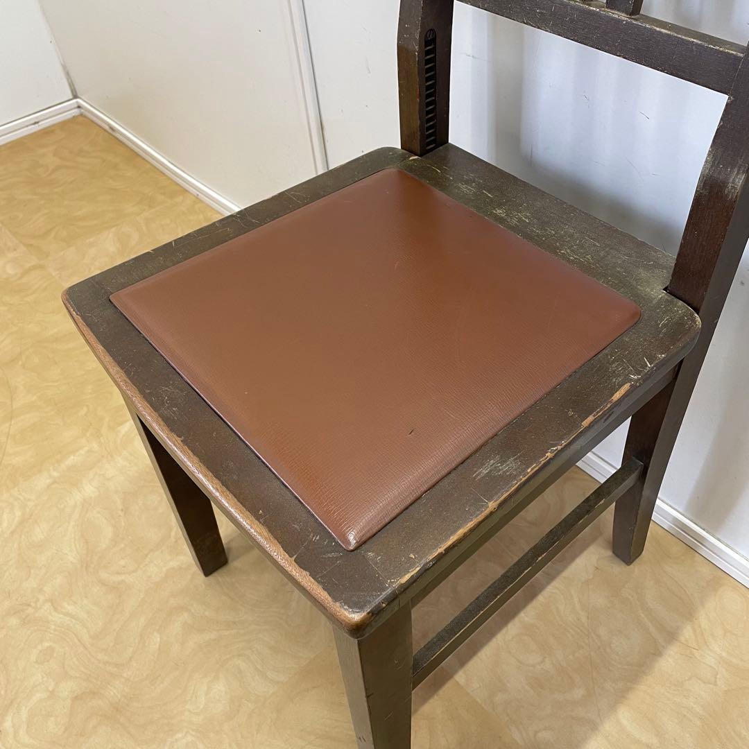 ビンテージ ヤマハ ピアノ椅子 トムソン椅子 背付椅子 チェア アンティーク