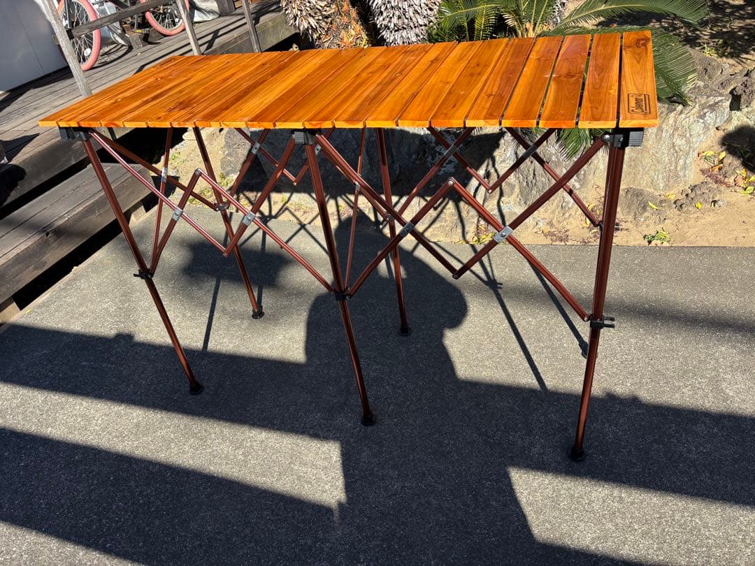 コールマン　ナチュラルウッドカウンターテーブル