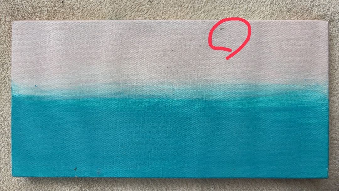 山崎美弥子さん 海と空の絵