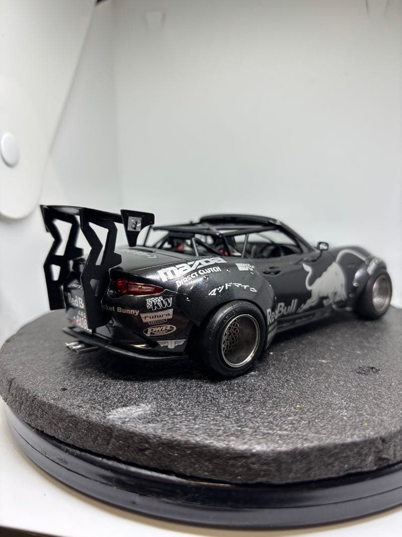 プラモデル完成品　タミヤ　マツダ　ロードスター　マッドマイク仕様　ドリフト