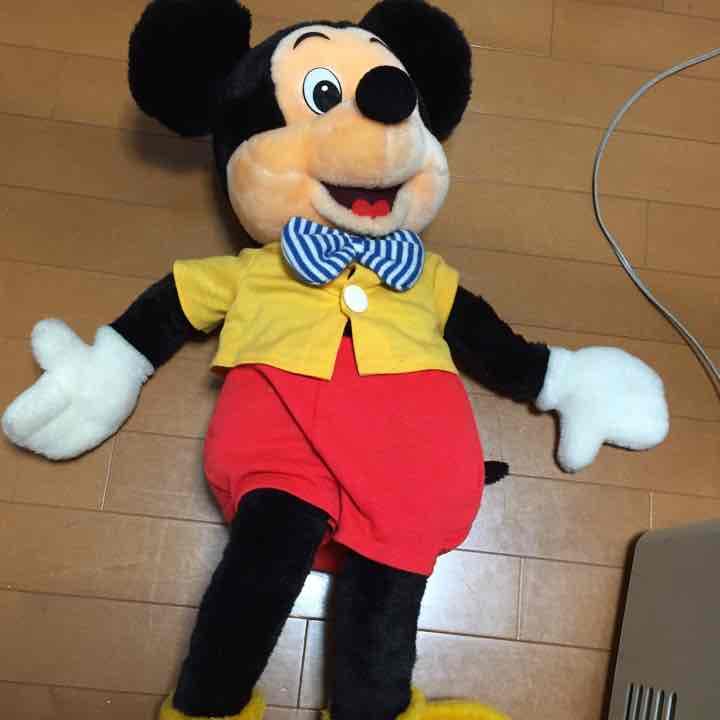 ディズニー ぬいぐるみ ミッキー 特大 ヴィンテージ レトロ