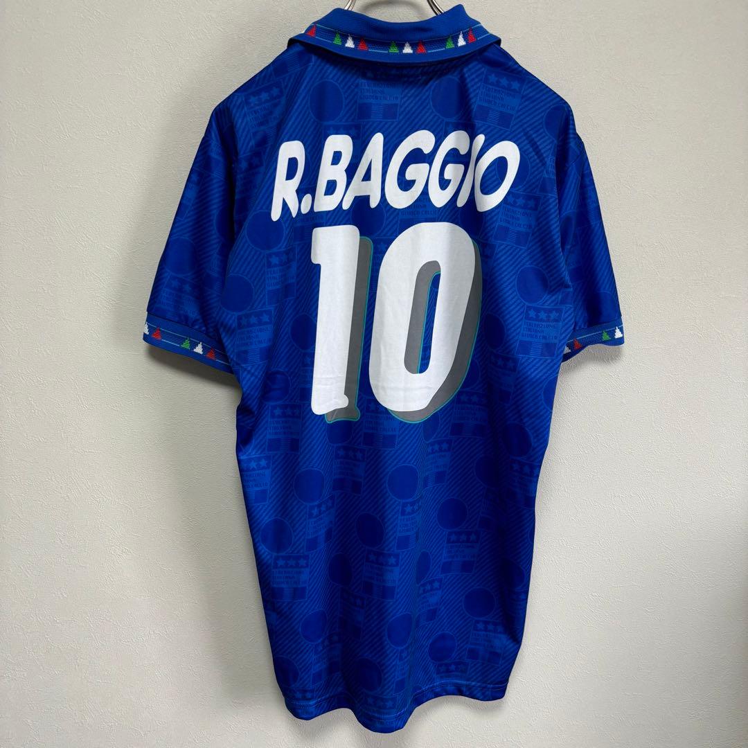 ロベルト・バッジョ DIADORA ディアドラ ユニフォーム ゲームシャツ 青