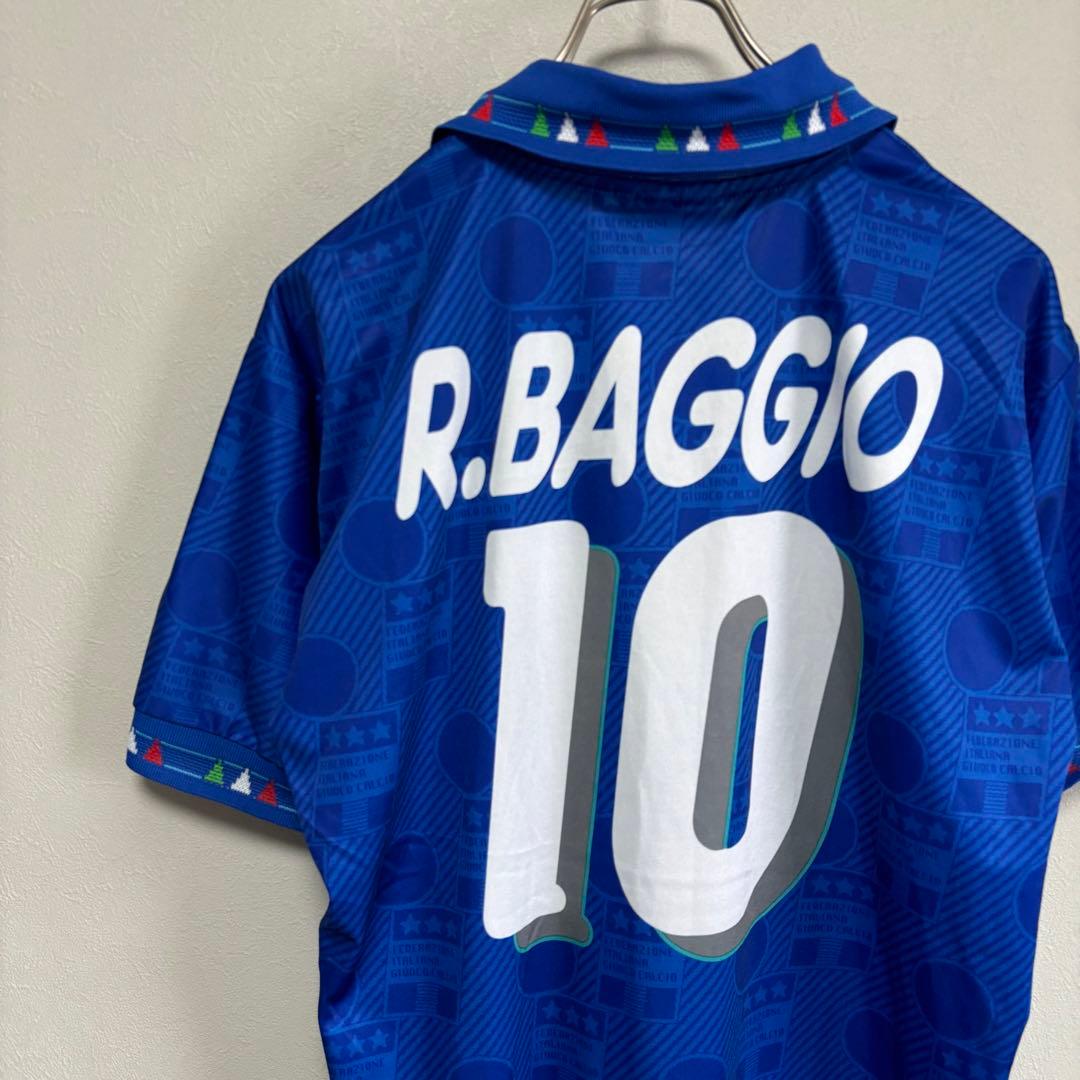 ロベルト・バッジョ DIADORA ディアドラ ユニフォーム ゲームシャツ 青