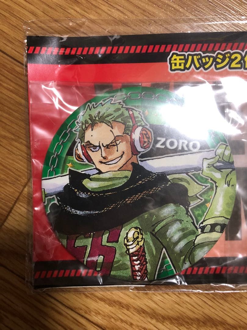 希少 未開封 ワンピース 缶バッジ ゾロ サンジ