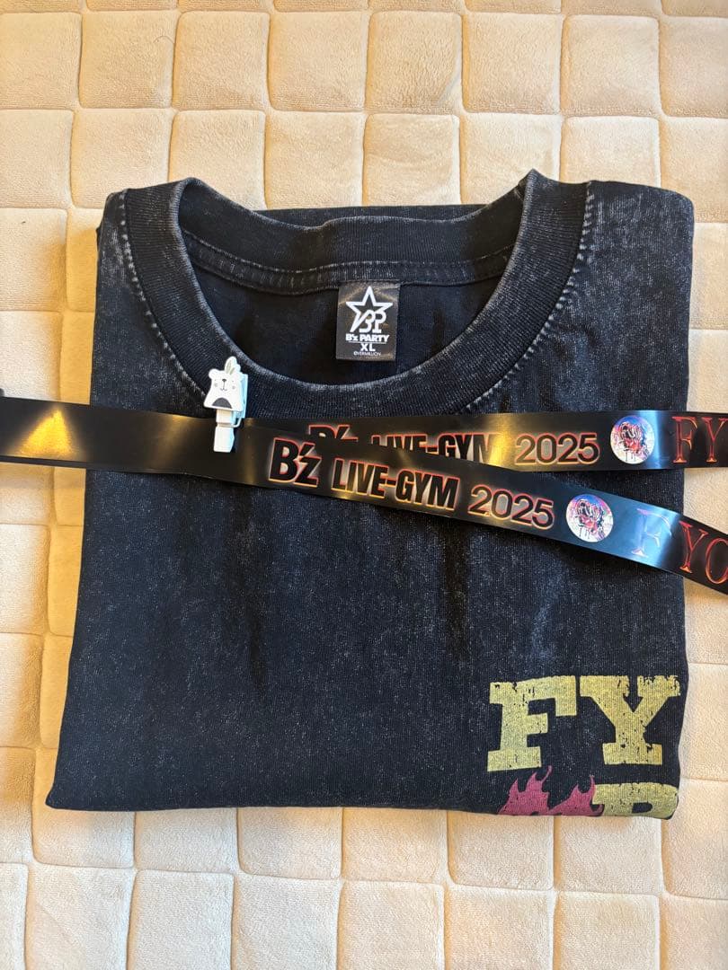 B'z 限定FYOP Tシャツ -XL 銀テープ2本