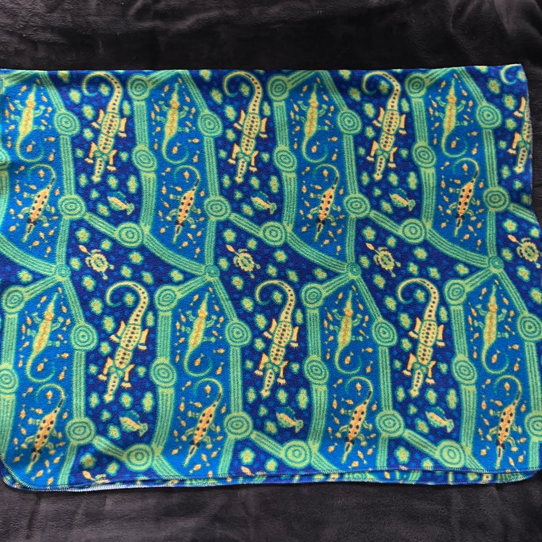 90S ヴィンテージ パタゴニア ワニ柄 クロコダイル フリースブランケット