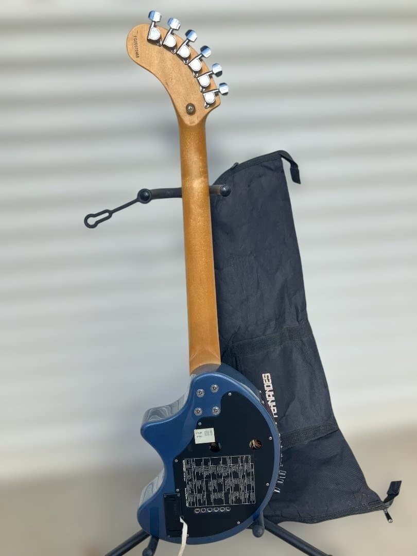 FERNANDES エレキギター 青 ギターケース付き　動作未確認現状品