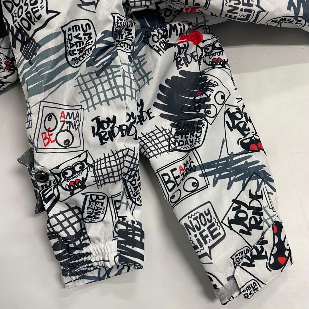 JOY RIDE キッズ スキー スノボ ウェア 130cm 白 黒