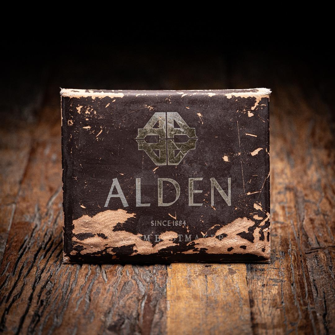 米国購入 Alden オールデン 非売品レザープレート ビンテージ アンティーク