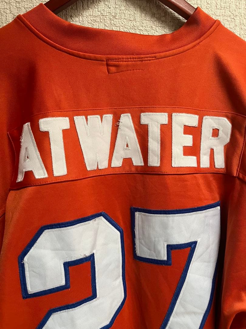 90s mitchell&ness NFL フットボールシャツ XL オレンジ