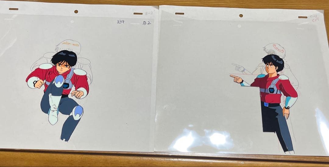 赤い光弾ジリオン セル画 JJ 2枚セット