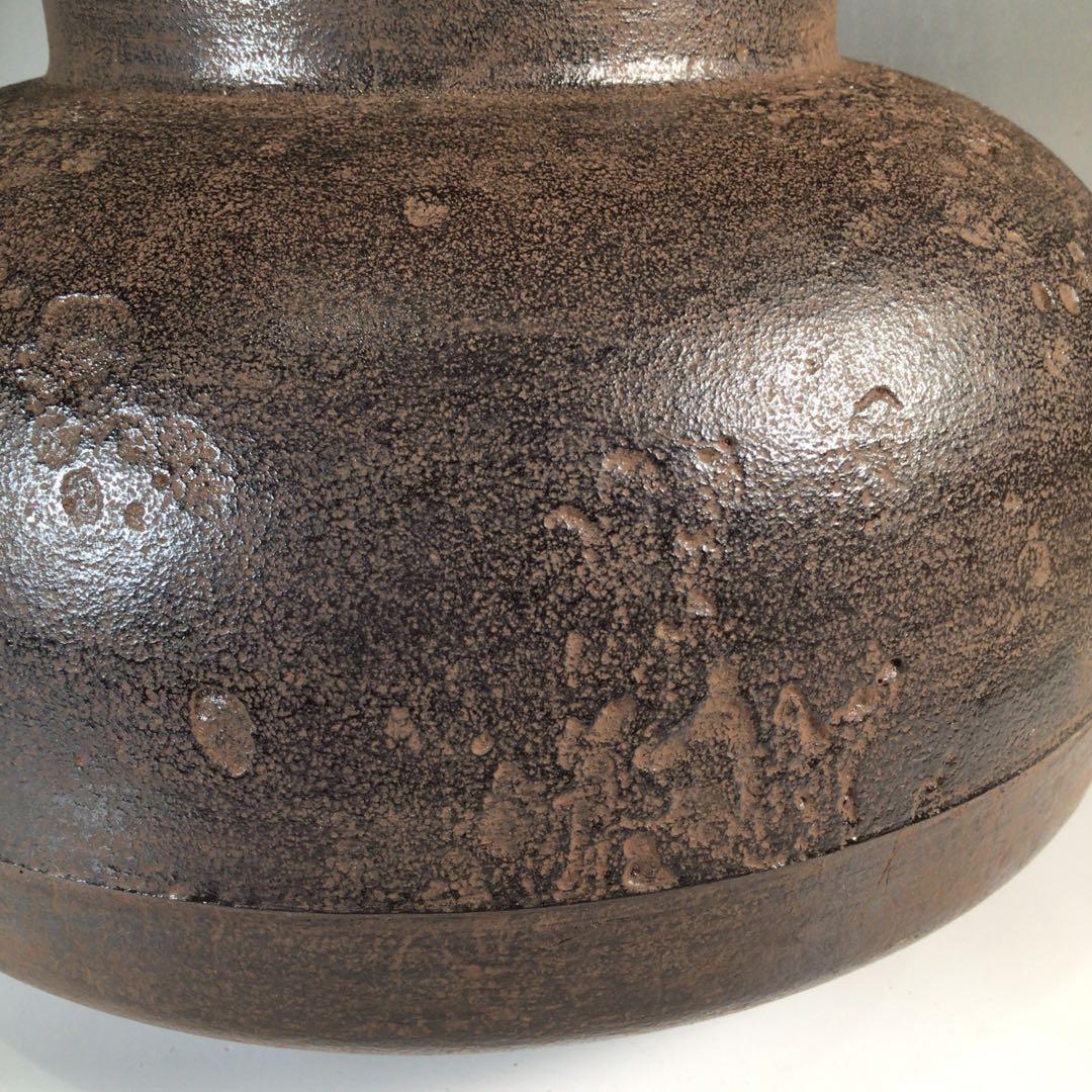 Ｎ６０２　茶釜　『釜師　金森紹栄造』『弾肌』『立口釜』　共箱　茶道具