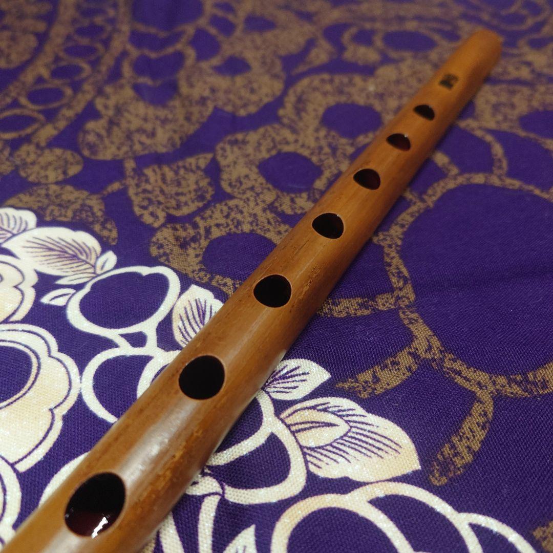 篠笛　古典調　四本調子　拭漆