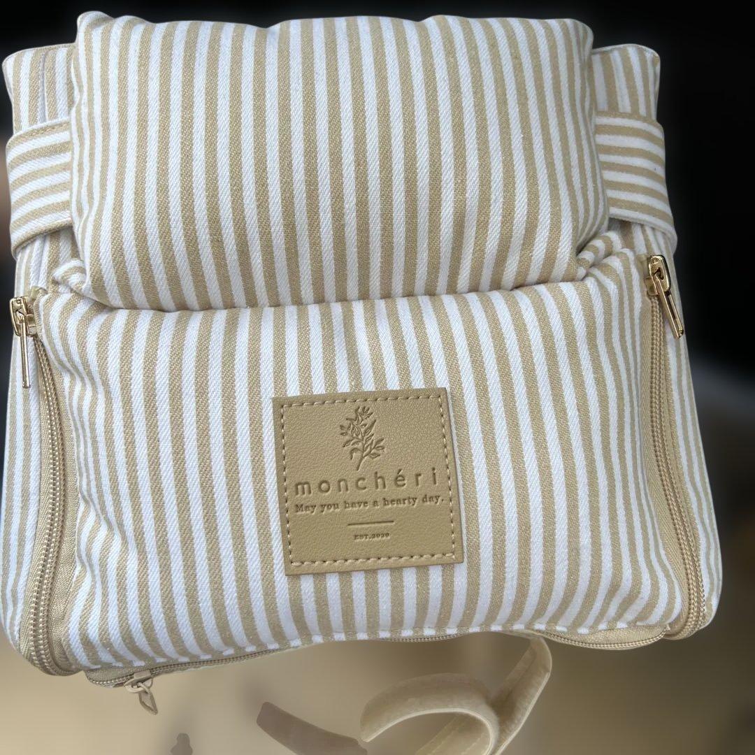 値下中　新品⭐︎モンシェリストライプドライブセンターペットベッド　ドライブベッド