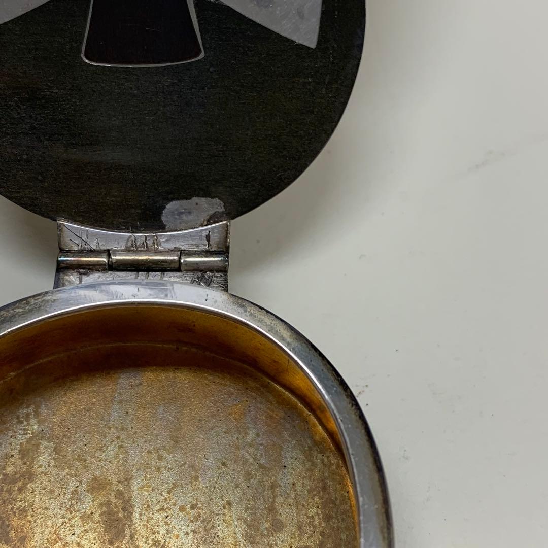 蓋付き楊枝入れ 生駒時計店 生駒製銀製 1932年 5月 戦前