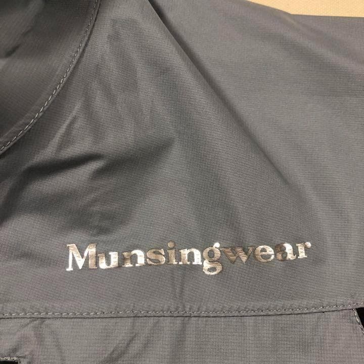 マンシングウェア◆ゴアテックス ジップアップ 撥水ジャケット◆グレー Mサイズ