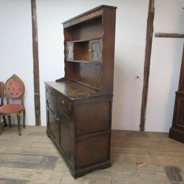 イギリス アンティーク 家具 ドレッサー カップボード キャビネット 6082e