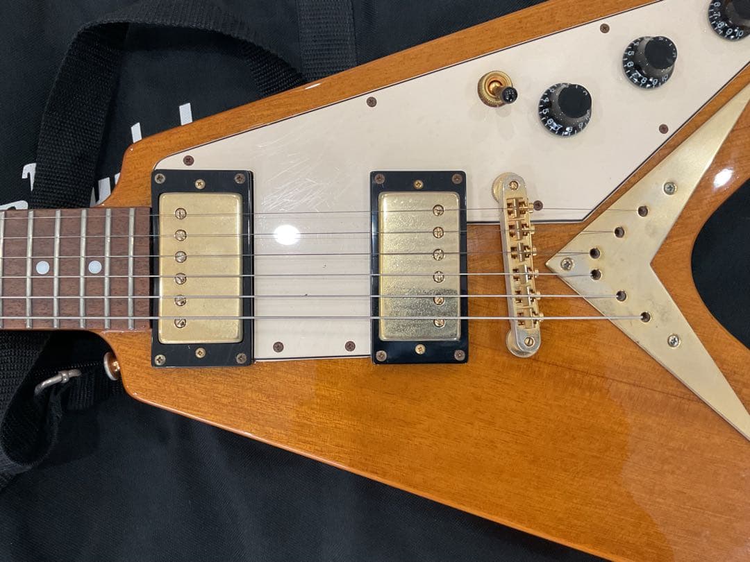 ギター 2005 epiphone Flying V 1958 korina
