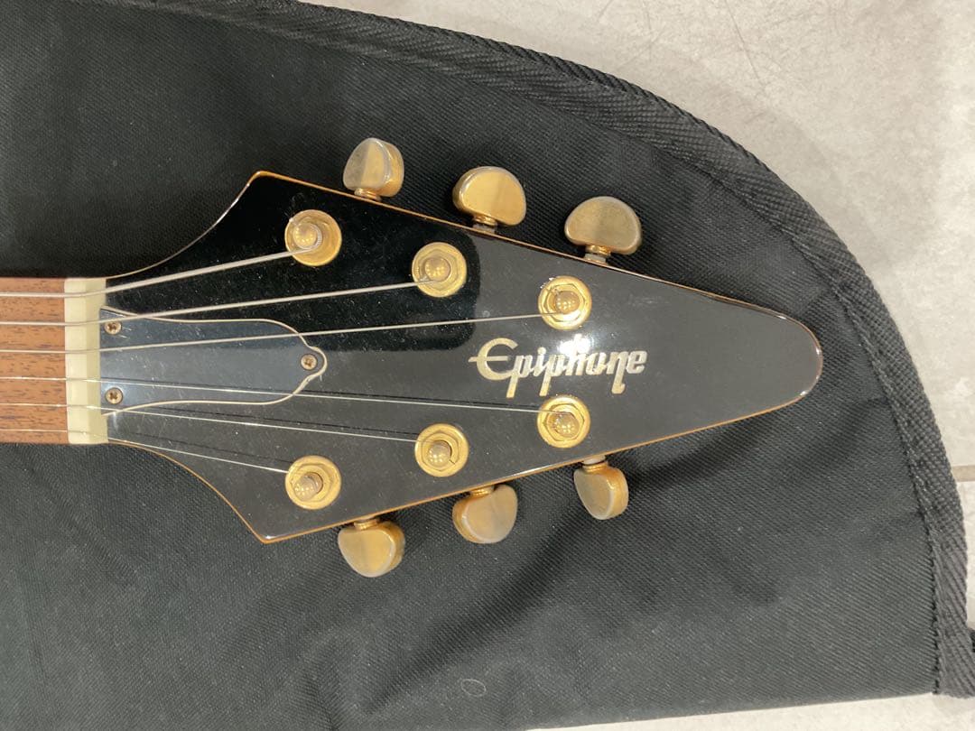 ギター 2005 epiphone Flying V 1958 korina