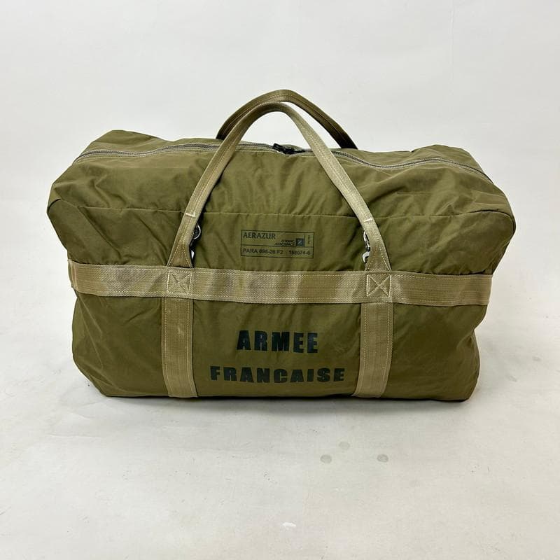 ま*さ様 【希少】フランス軍 AERAZUR パラシュートバッグ 65L 金属製