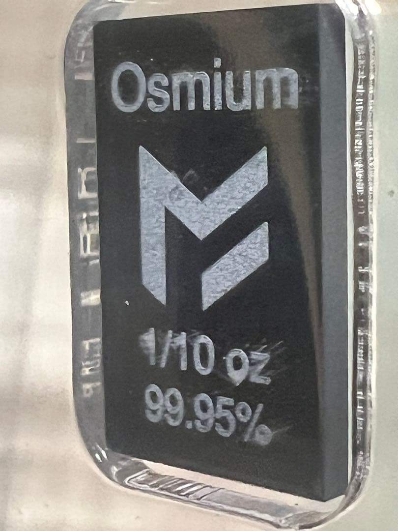 48/66 原子番号76 Os オスミウム 3.11g インゴット 99.95%