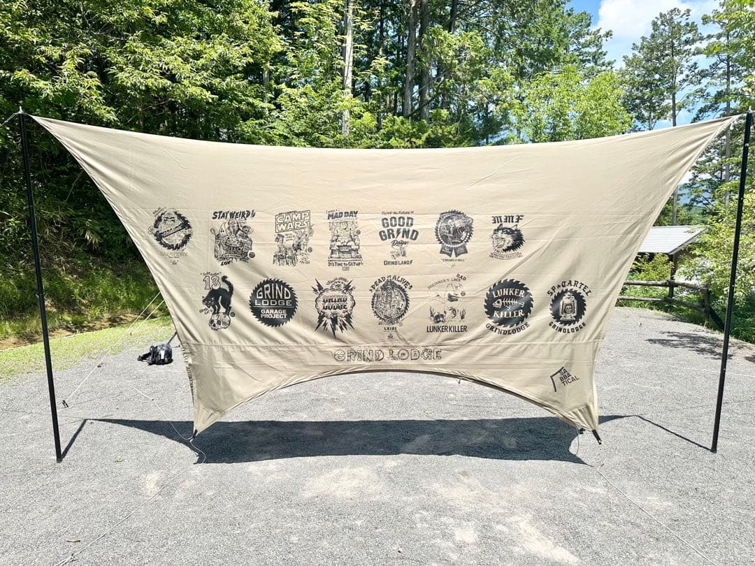 サバティカル　ルピネM タープ　ヘキサタープ　サンドストーン　グラインドロッジ