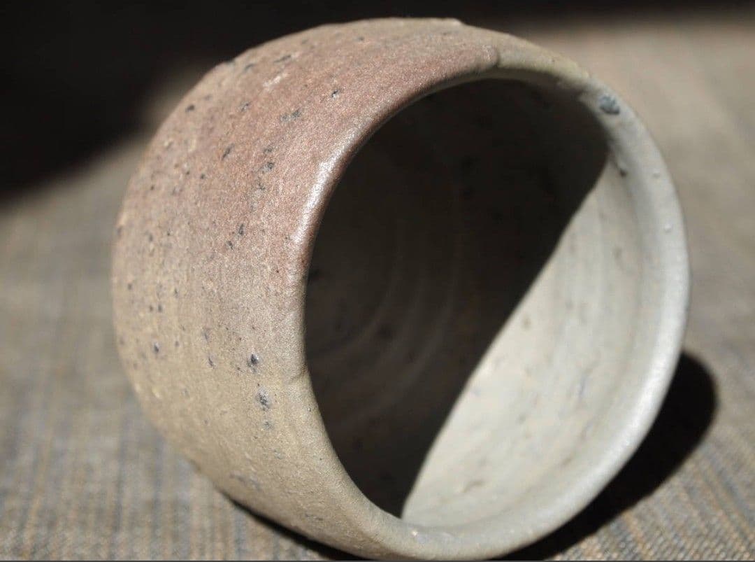 希少作★中里隆【師：小山富士夫＆中里太郎右衛門】★種子島焼ぐい呑み★共箱