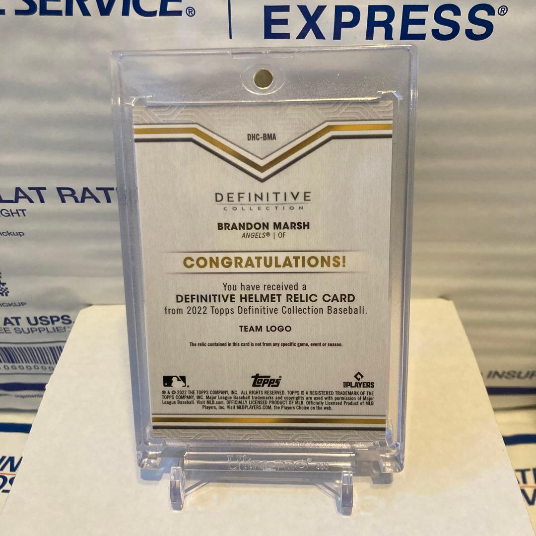 BRANDON MARSH 5枚限 DEFINITIVE エンゼルス ヘルメット